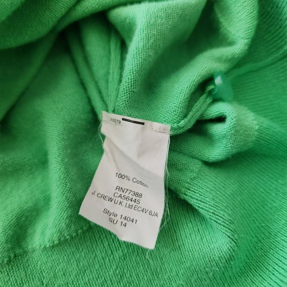 J Crew Clare Cardigan Green Sweater Size Large - Picture 7 of 15